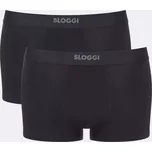 Pánské boxerky EVER Ease Hipster 2P - BLACK - černé 0004 - SLOGGI BLACK XL