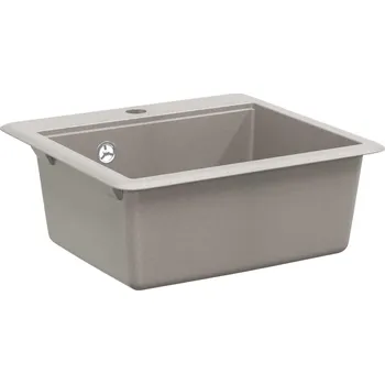 Nerezový dřez vidaXL Dřez Šedá 470 x 440 mm Žula [42028405]