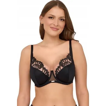 Dámské spodní prádlo AVA Měkká podprsenka s kosticemi a krajkou soft 2238 černá 90C