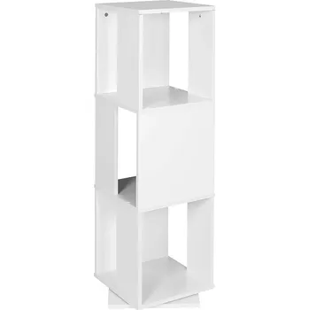 Knihovna Otočná police na knihy bílá