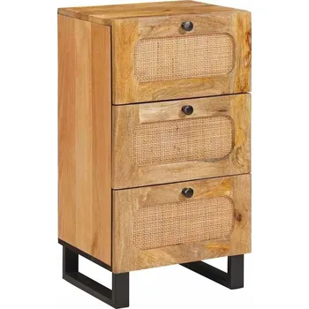 Televizní stolek vidaXL Servírovací skříň Hnědá 40 x 33 x 75 cm Masivní mangové dřevo [4018067]