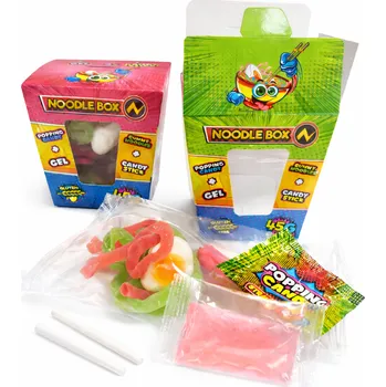 Bonbon DISKONT Noodle box 45g (želé, gel, lipo, práskající prášek)