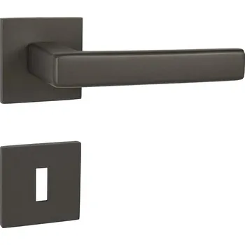 Dveřní kování TI - SONIA - HR 3095Q 5S rozety BBQ, klika/klika T - Titan (141)