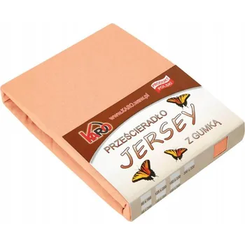 Prostěradlo Prostěradlo jersey s gumou 90x200 meruňkové KARO