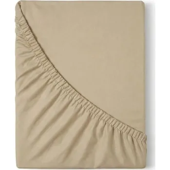 Prostěradlo Kvalitex Saténové prostěradlo s gumou béžové 90x200cm