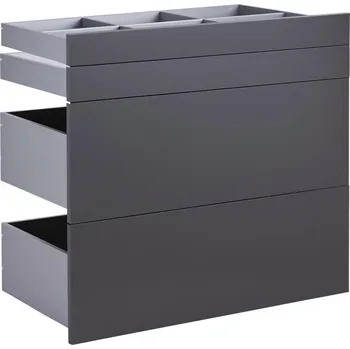 Šatní skříň Sada Zásuvek Unit, antracitová, 91 cm, 83 cm, 47 cm