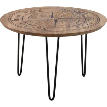 Konferenční stolek Konferenční stolek Navis mangové dřevo, přírodní barvy, černá, 70 cm, 45 cm, 70 cm