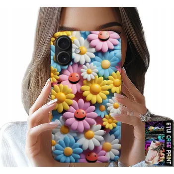 Pouzdro na mobilní telefon POUZDRO pro iPhone 16 Plus - Barevné Květiny, Sedmikrásky Kryt