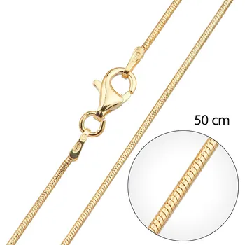 Řetízek Evolution Group CZ Stříbrný pozlacený řetízek 30012