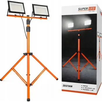 SADA Stativ 1,6 m + Halogenový stavební reflektor 2x 100W LED 18 000lm BZ