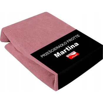 Prostěradlo Froté Prostěradlo 160x200 s gumou Trvanlivé Tlusté Silné Polské PUDROVÁ RŮŽOVÁ