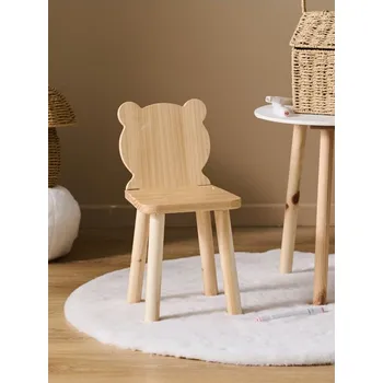 Jídelní židle Sinsay - Židle s opěradlem ve tvaru medvídka - béžová - 705IJ-80X - 705IJ-80X-ONE