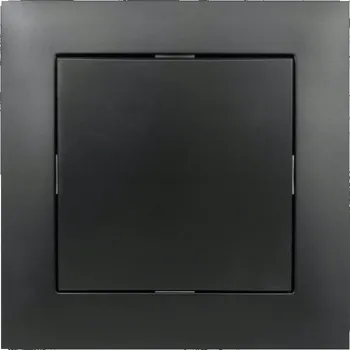 vypínač Schodišťový vypínač s rámečkem černý, řada NEXT