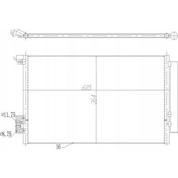 Klimatizace automobilu Hart 623 919 Kondenzátor klimatizace