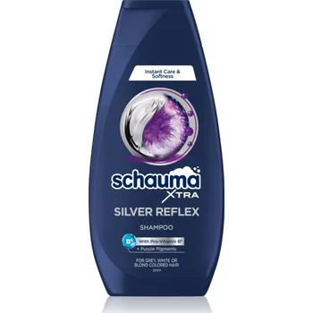 Šampon Schwarzkopf Schauma Silver Reflex šampon neutralizující žluté tóny pro zesvětlené, melírované studené blond vlasy 350 ml