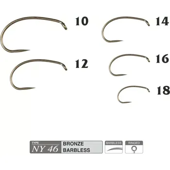 Rybářský háček Muškařské háčky Traper Hikara NY46 vel. 16