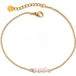 ELENYS Pearl Trio – pozlacený náramek 18K žluté zlato Délka náramku: 21+3 cm / max. 24 cm pozlacený náramek 18K žluté zlato