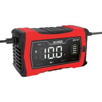 Nabíječka autobaterie HTRC Autonabíječka P10-RED 12V/ 24V 10A Lithium, LiFePO4, Pb (GEL, AGM, SLA, WET, EFB, Flooded)
