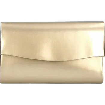 Kabelka Dámské elegantní pevné psaníčko 6169 zlaté