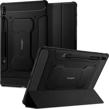 Pouzdro na tablet Pouzdro na tablet Spigen Rugged Armor Pro Black Samsung Galaxy Tab S7+/S8+