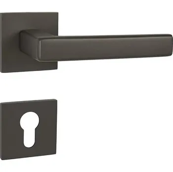 Dveřní kování TI - SONIA - HR 3095Q 5S rozety PZ, klika/klika T - Titan (141)