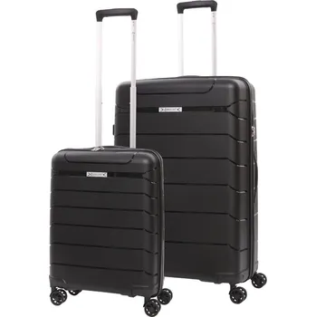 Sada cestovních kufrů AEROLITE T-155 2 ks - černá