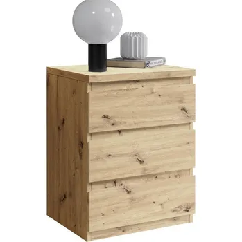 Noční stolek Noční stolek Olli dub Artisan, barvy dubu, 45 cm, 61,4 cm, 38 cm