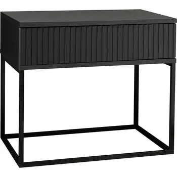 Noční stolek Noční stolek Marle grafit, barvy grafitu, černá, 60 cm, 52 cm, 38,5 cm