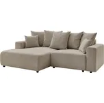 Bobochic Paris Světle hnědá rozkládací pohovka Atilla 244 cm, levá