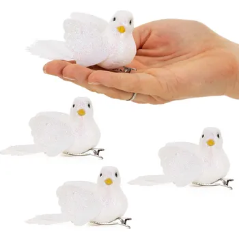 Vánoce Springos CA1043 VÁNOČNÍ OZDOBY "PTÁCI" 5X8 CM