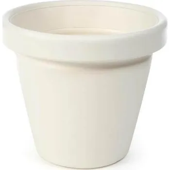 Květináč Květináč krémový pr. 550x480mm LAMELA Agawa Dluto vroubek