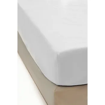 Prostěradlo PROSTĚRADLO PLYŠOVÉ S GUMOU MEDVÍDEK TEPLÉ MIKROVLÁKNO 160x200 +30 CM BÍLÉ