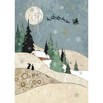 Přání KC005 BUG ART - vánoční