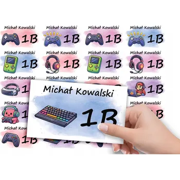 samolepka SAMOLEPKY NA SEŠIT 20 ks - GAMER GAMEPAD HRANÍ