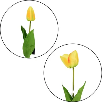 Váza Umělá květina TULIP 54 cm - více barev Barva: Žlutá
