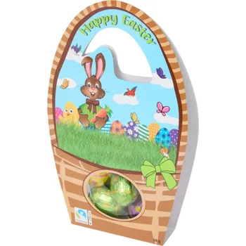 Čokoláda Velikonoční košíček s čokoládovými vajíčky 60 g