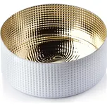 Dekorativní mísa Serenite 22,5 cm bílá/zlatá