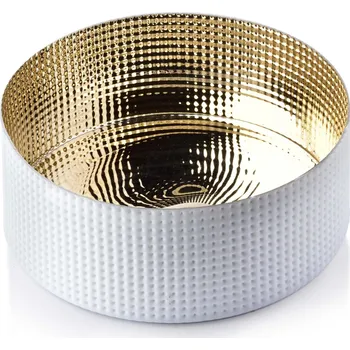 Dekorativní mísa Serenite 22,5 cm bílá/zlatá