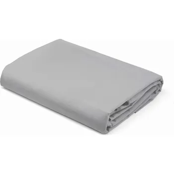 Prostěradlo Prostěradlo bavlna saténové s gumou 180x200 Pure Světle Šedé Detexpol