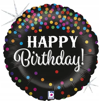 Balónek Fóliový balónek Konfetový HB kruh 18"/46cm