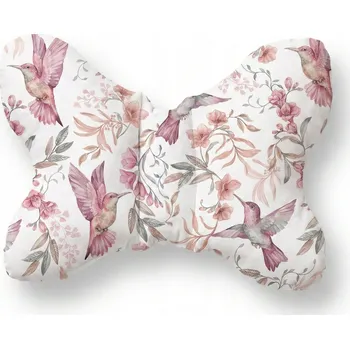 Polštář Protišokový Polštář s motýlem pro děti do kočárku, 100% Bavlna Kolibříci