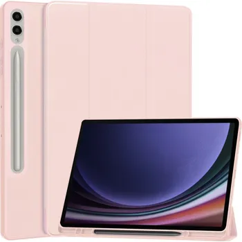 Techsuit - Flex Trifold (s držákem na tužku) - Samsung Galaxy Tab S9 FE Plus - růžový