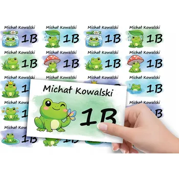 samolepka SAMOLEPKY NA SEŠIT 20 ks - ZVÍŘE OBOJŽIVELNÍK ŽÁBA ŽABIČKA