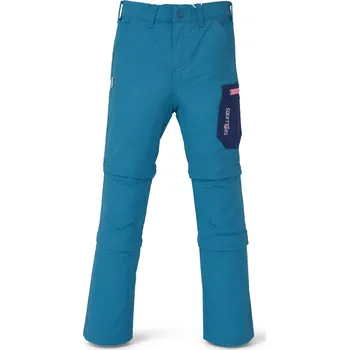 Chlapecké kalhoty DĚTSKÉ TURISTICKÉ KALHOTY TROLLKIDS PREIKESTOLEN 3v1, HARBOR BLUE / MADEIRA BLUE / PEONY ROSE Velikost: 152