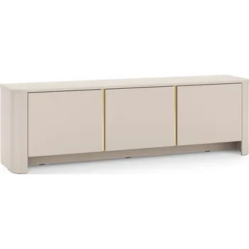 Televizní stolek Komodee TV stolek Amos RTV168 Moderní zaoblený Kašmír Zlaté prvky