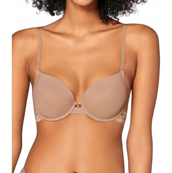 Dámské oblečení Podprsenka TRIUMPH push-up v tělové barvě Lovely Micro WHUM 70A