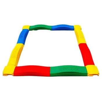 Dětské hřiště Balanční dráha VLNKY – sada 12 ks, krátké a dlouhé díly, protiskluzná