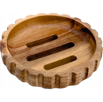 Mýdlenka Volně stojící Mýdlenka Nimco Akaya, hnědá dřevěná