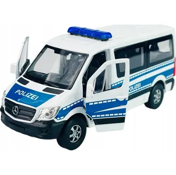 autíčko WELLY MERCEDES-BENZ SPRINTER TRAVELINER POLICIE NĚMECKO 1:34 NOVÉ AUTO