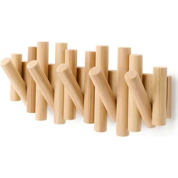 Věšák Lišta S Háčky Holly, přírodní barvy, 38 cm, 17 cm, 4 cm